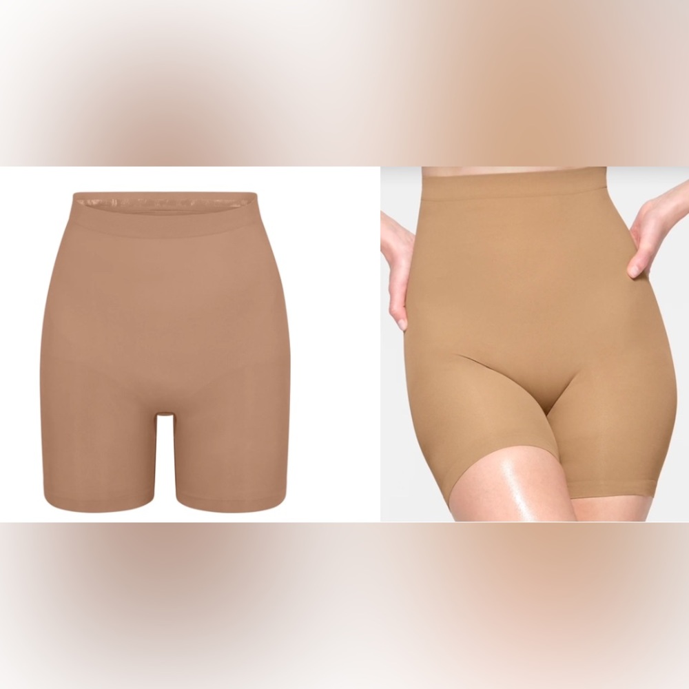 SKIMS Sculpting Short Mid Thigh Shapewear Ochre /TAN or Sienna SH-MTS-0107